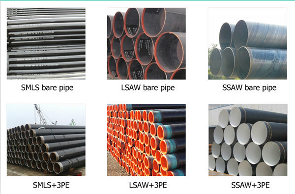 Epoxy Lackierung 3PE antikorrosive Schraube Stahlrohr in Gasölpipeline